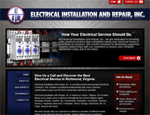 Tablet Screenshot of electricalinstallationva.com